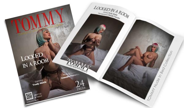 Trudy Abela - Locked in a room perspective covers - Tommy Nude Art Magazine