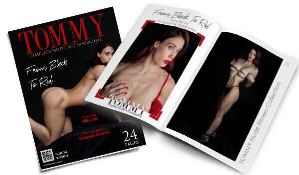 Viko Cal - From Black to Red perspective covers - Tommy Nude Art Magazine