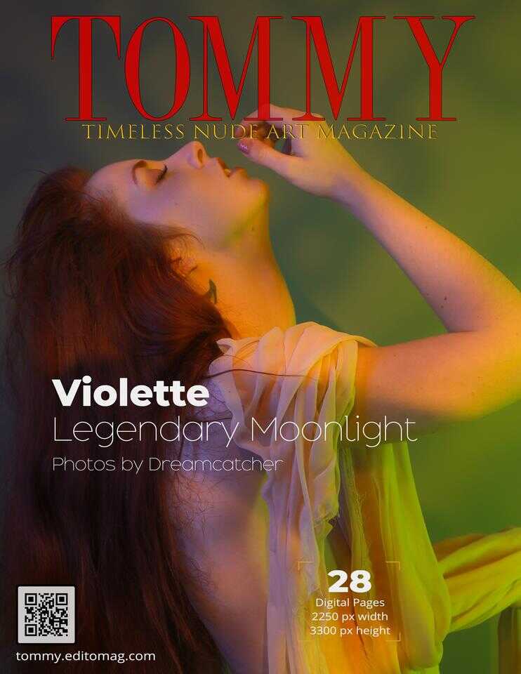 Violette - Legendary Moonlight cover - Tommy Nude Art Magazine