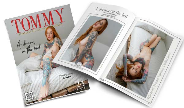 Yana Sinner - A dream on the bed perspective covers - Tommy Nude Art Magazine
