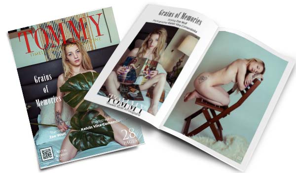 Zoe Wolf - Grains of Memories perspective covers - Tommy Nude Art Magazine