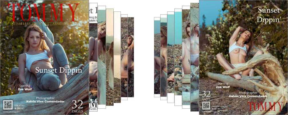 Zoe Wolf - Sunset Dippin digital - Tommy Nude Art Magazine